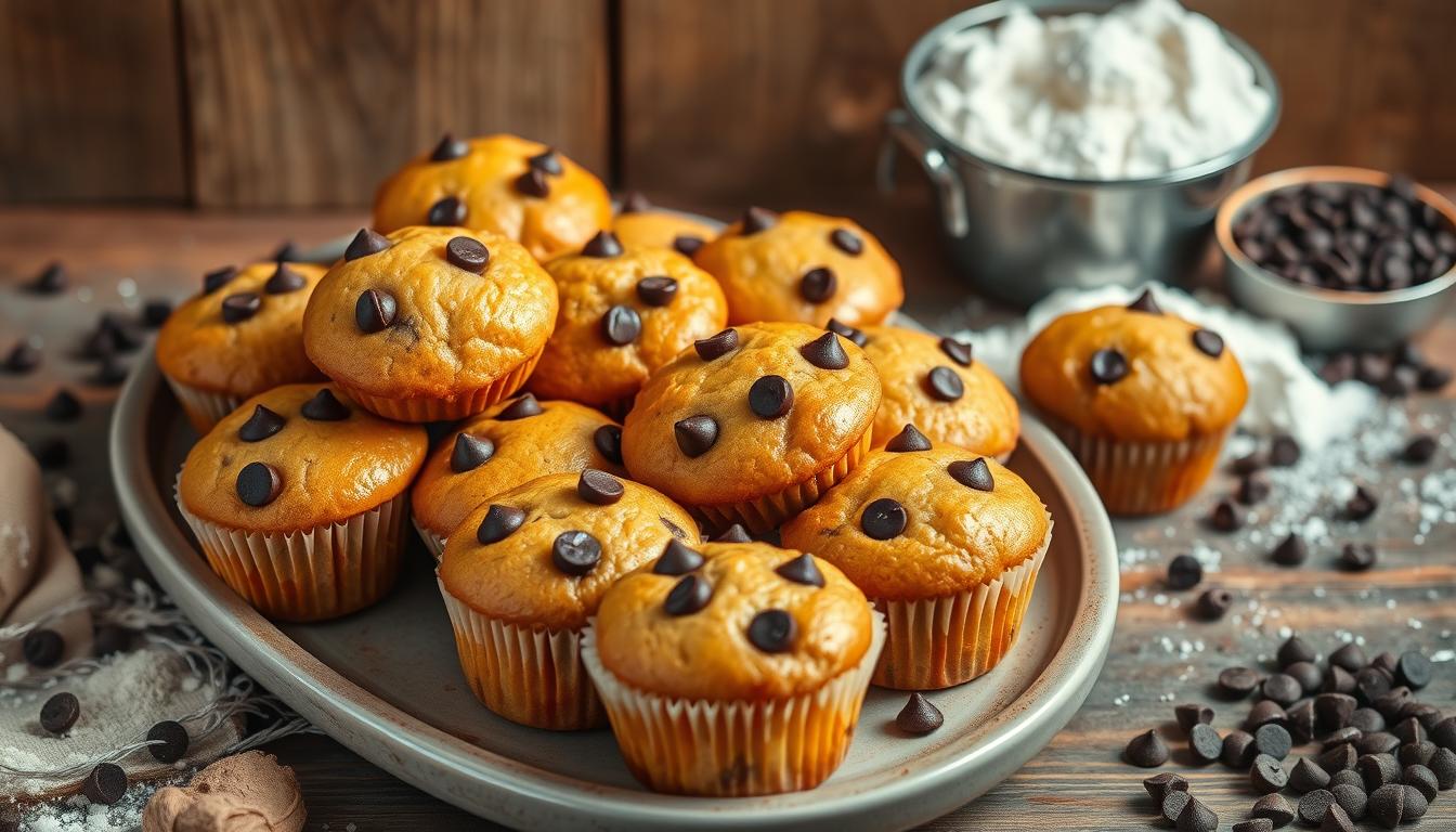 mini chocolate chip muffins