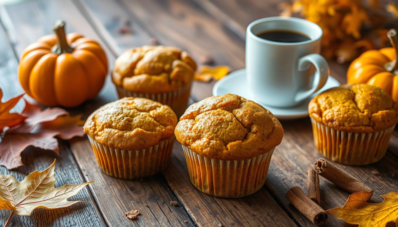 pumpkin banana muffins