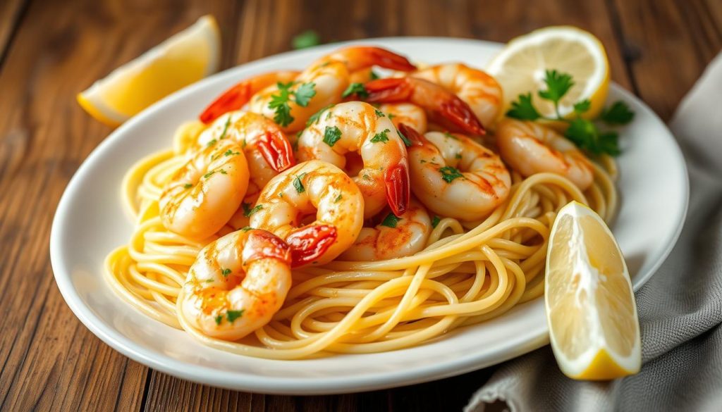 shrimp scampi nutrition