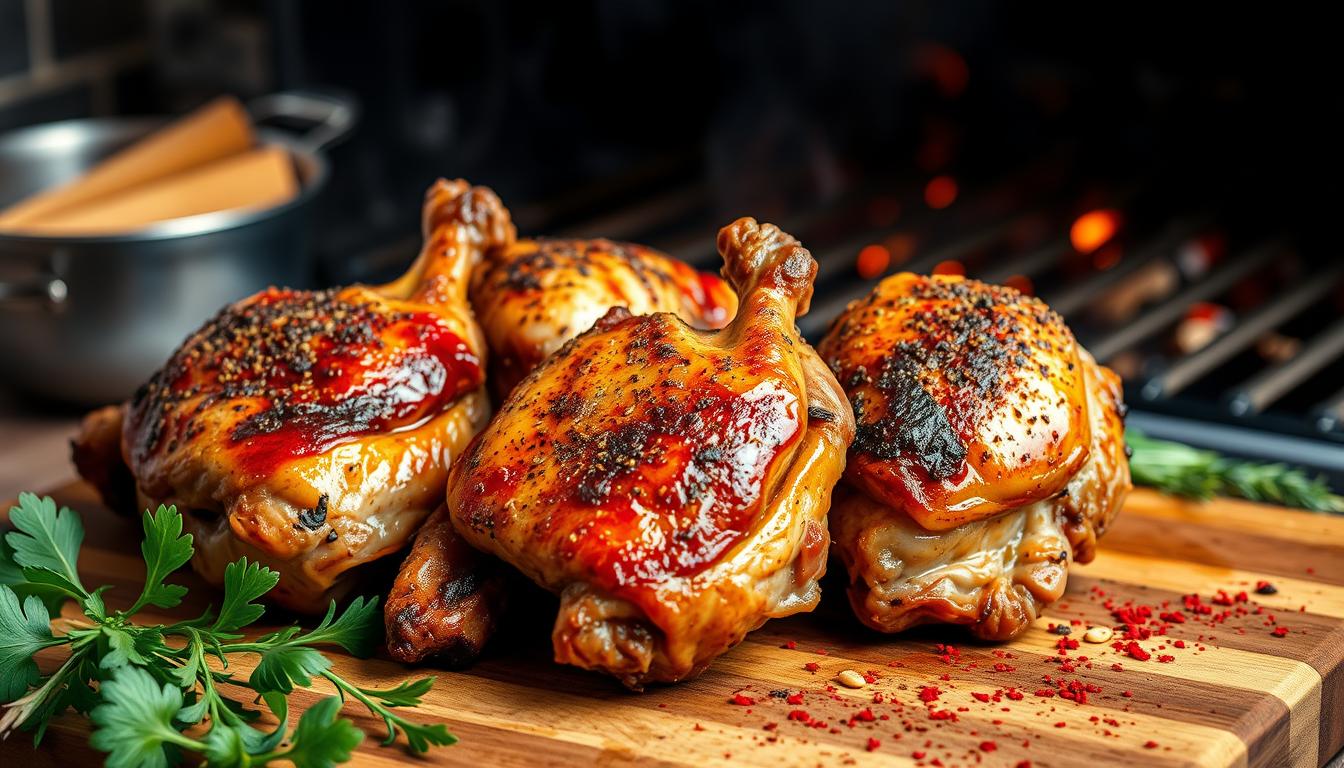 smoked chicken thighs recipe