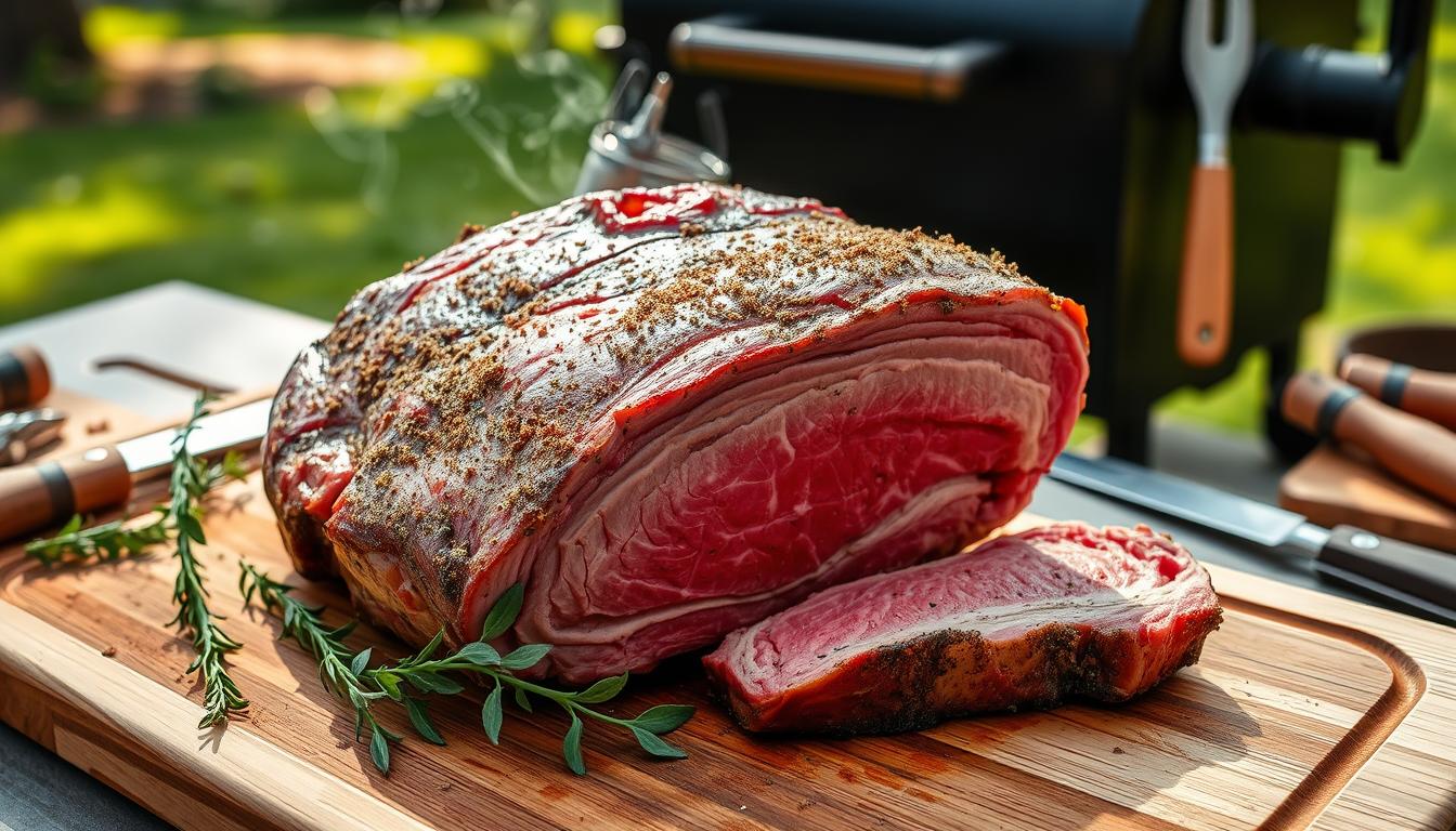 smoked rib eye roast recipe