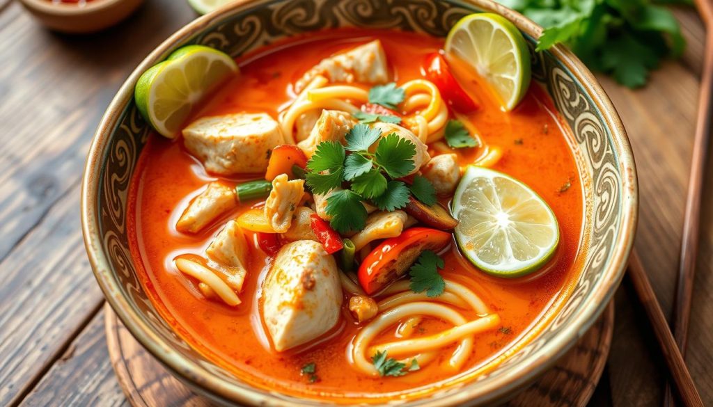 spicy chicken noodle soup