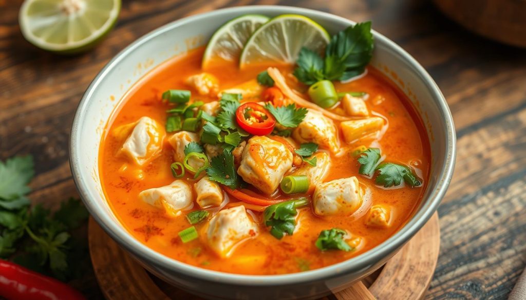 spicy chicken noodle soup