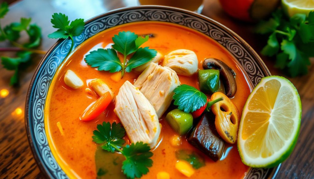 traditional Thai coconut curry soup