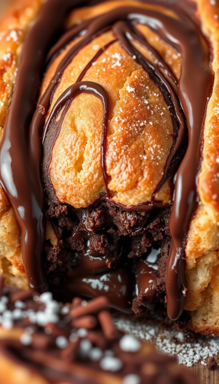 Hot Fudge Brownie Bread