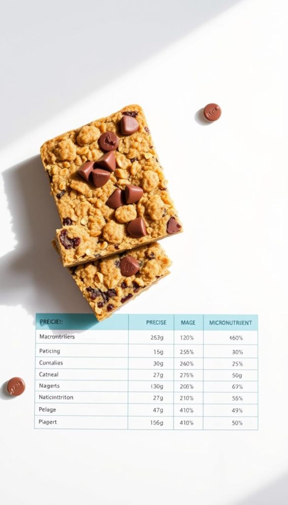 Nutritional Breakdown of Oatmeal Chocolate Chip Bars