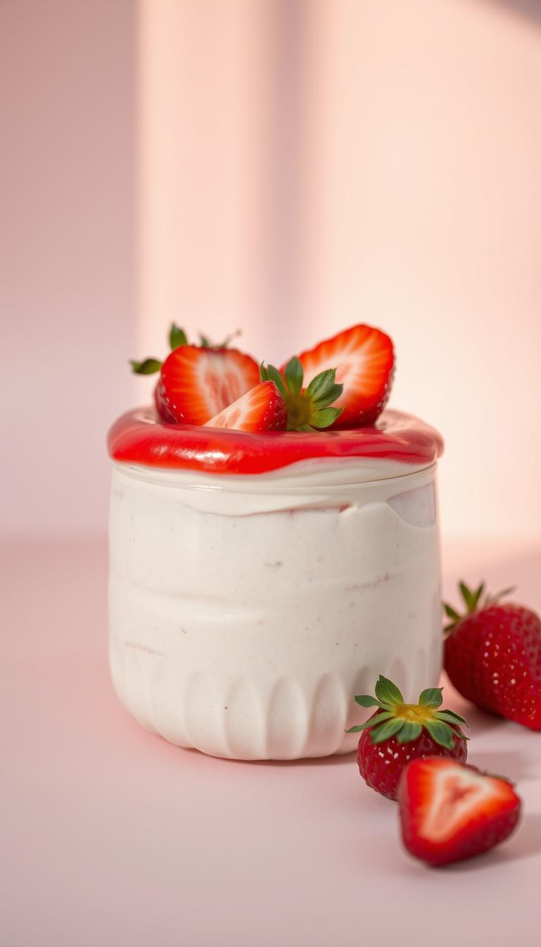 Strawberry Mousse Recipe - Light, Whipped, and so Delicious!