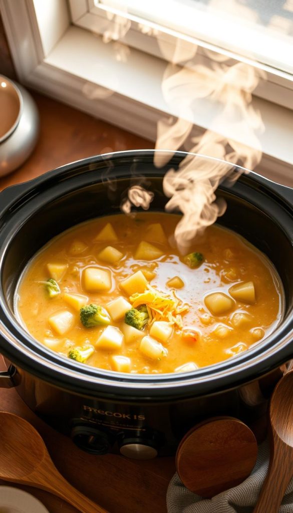 creamy soup preparation