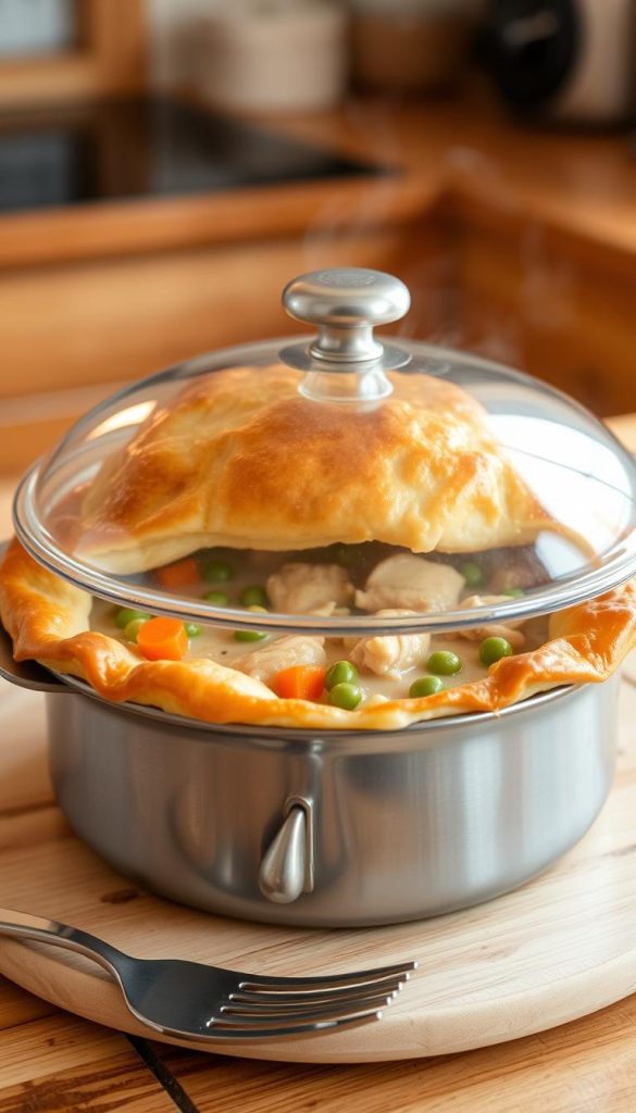 reheating pot pie