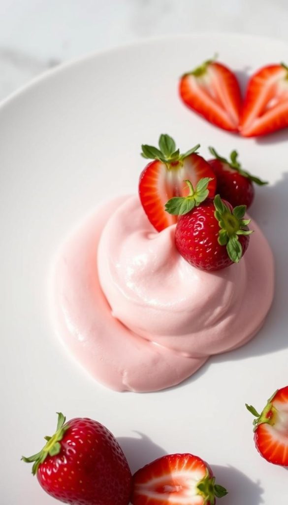 serving suggestions for strawberry mousse