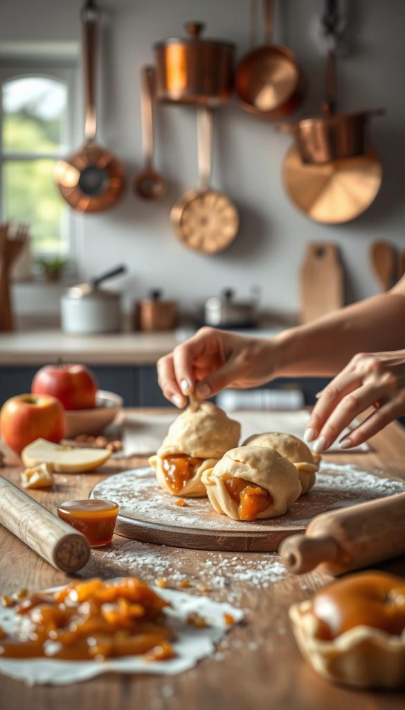 step-by-step dessert preparation