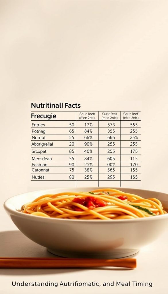 Nutritional Information for Beef Noodle Recipe